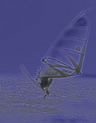 Too windy to get the dinghy out, but great for a windsurf... by Penny Murphy 